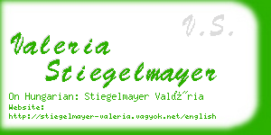 valeria stiegelmayer business card